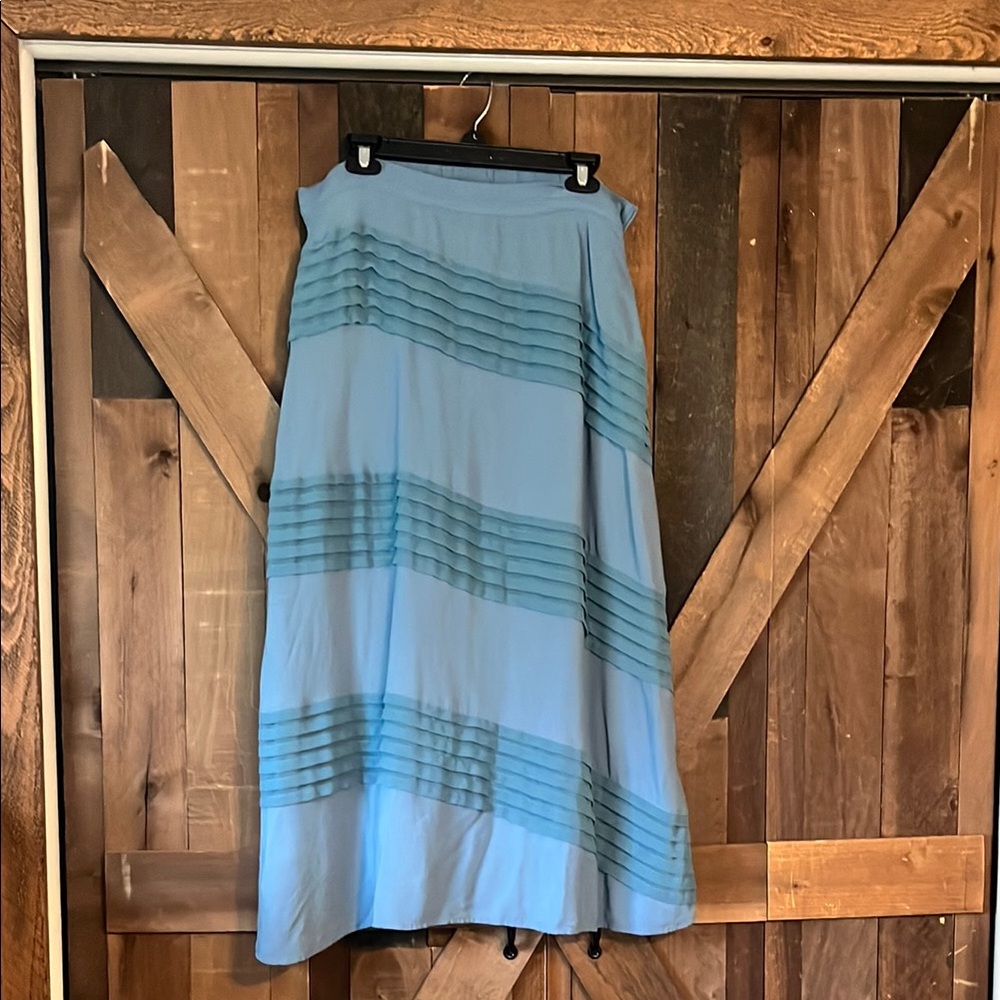 Soft Surroundings Blue Maxi Skirt